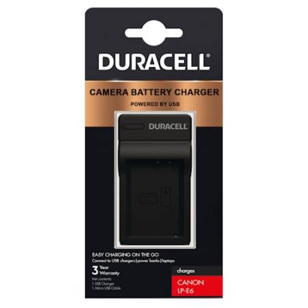 Duracell DRC5903 - ładowarka USB do akumulatorów Canon LP-E6_2